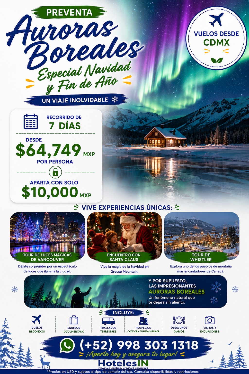 Promoción Auroras Boreales · Navidad y Fin de Año