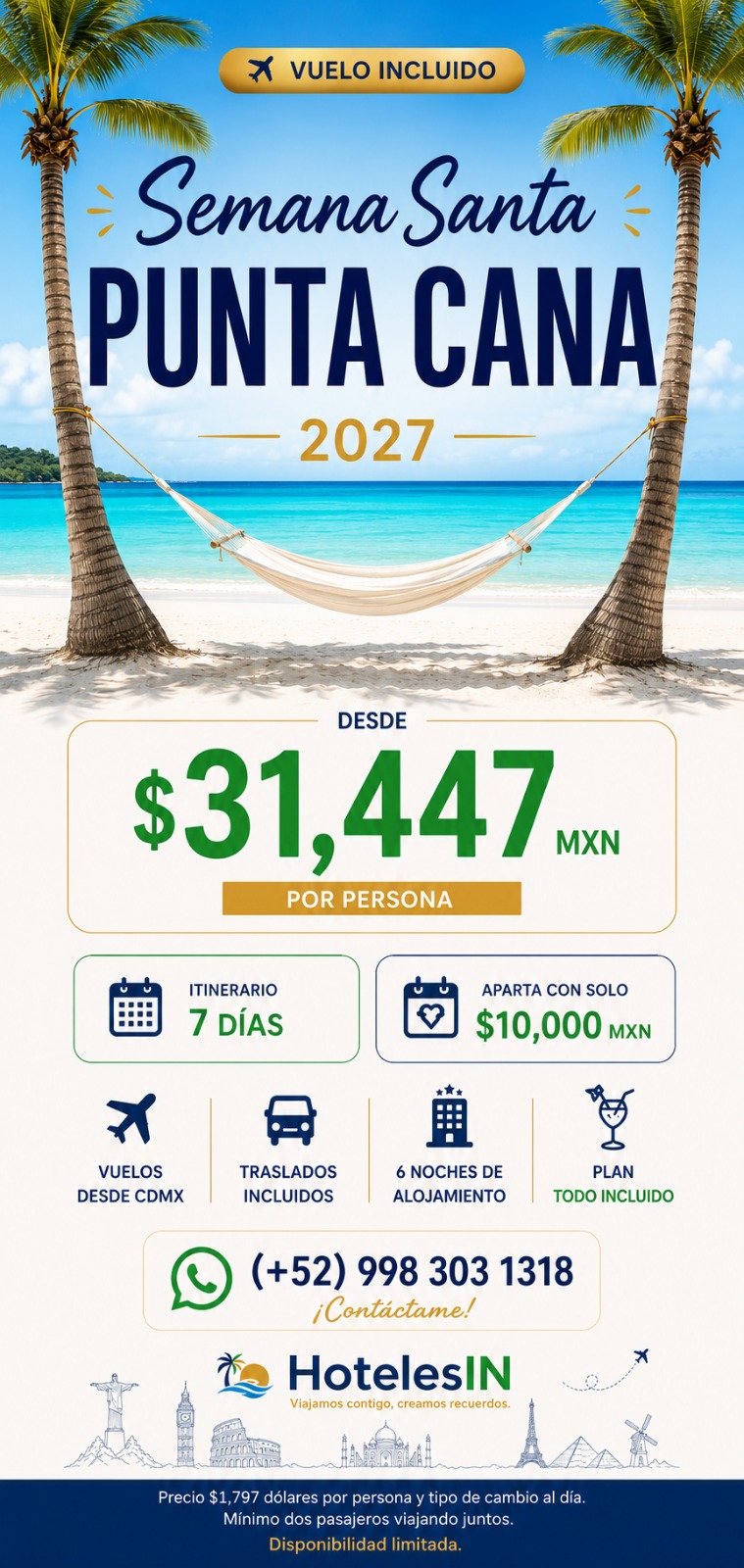 Promoción Punta Cana · Semana Santa 2027