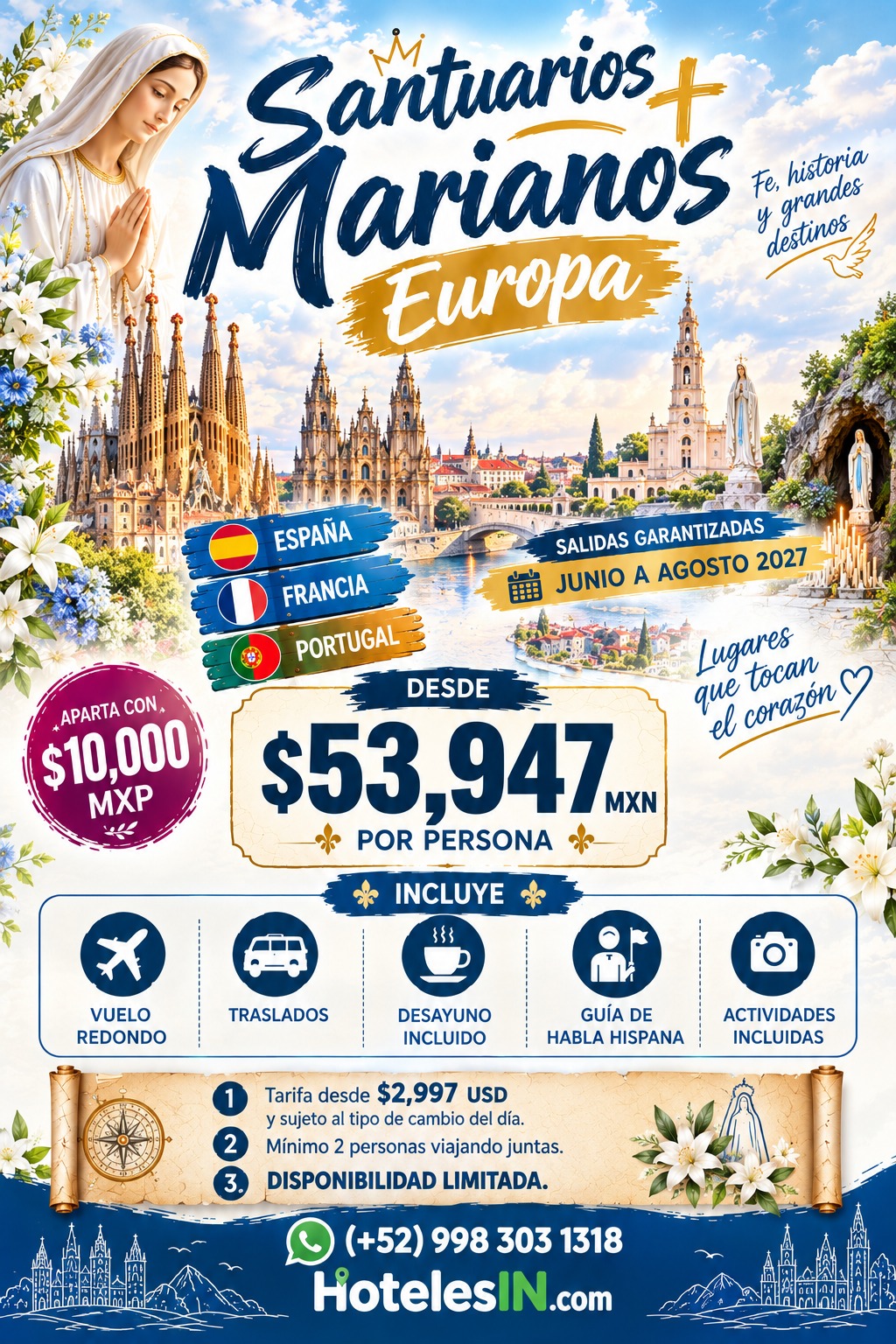 Promoción Santuarios Marianos de Europa