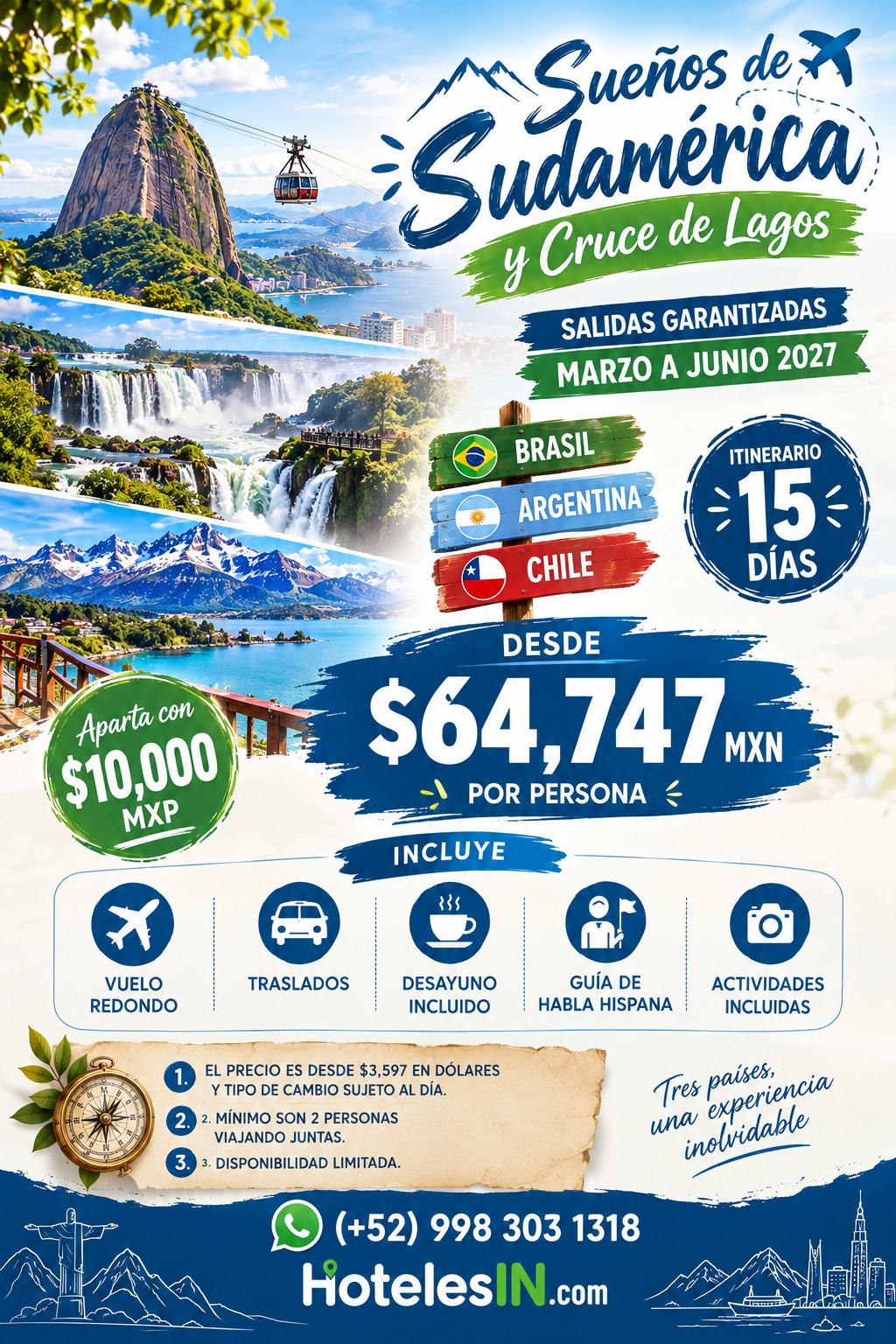Promoción Sueños de Sudamérica y Cruce de Lagos