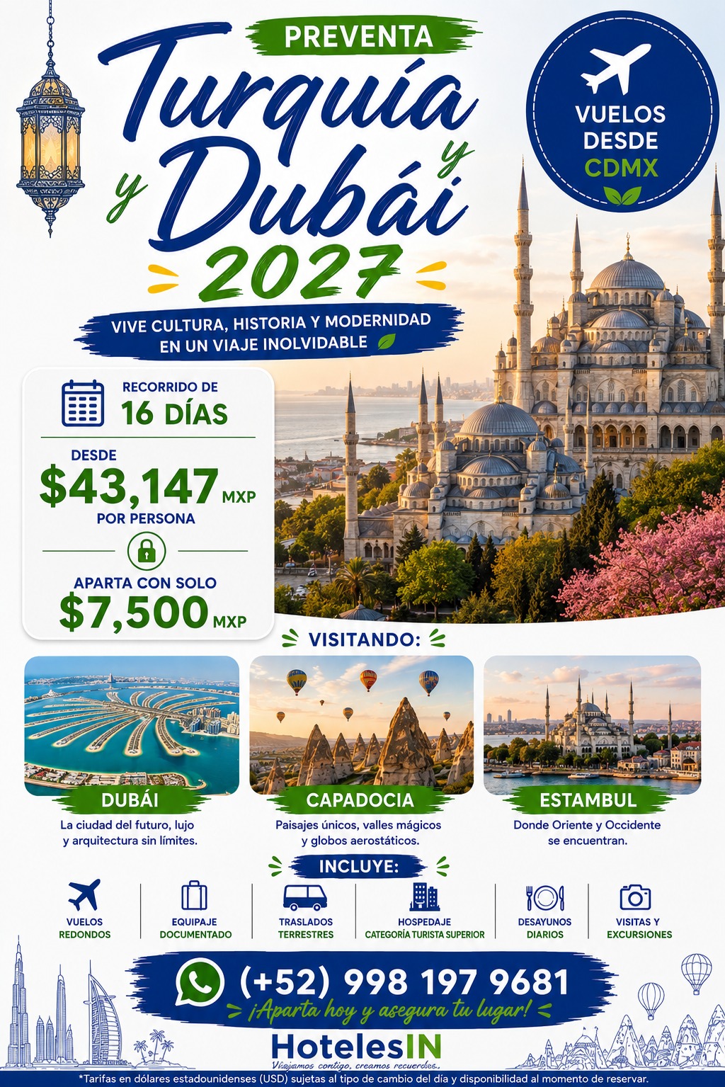 Promoción Turquía y Dubái 2027